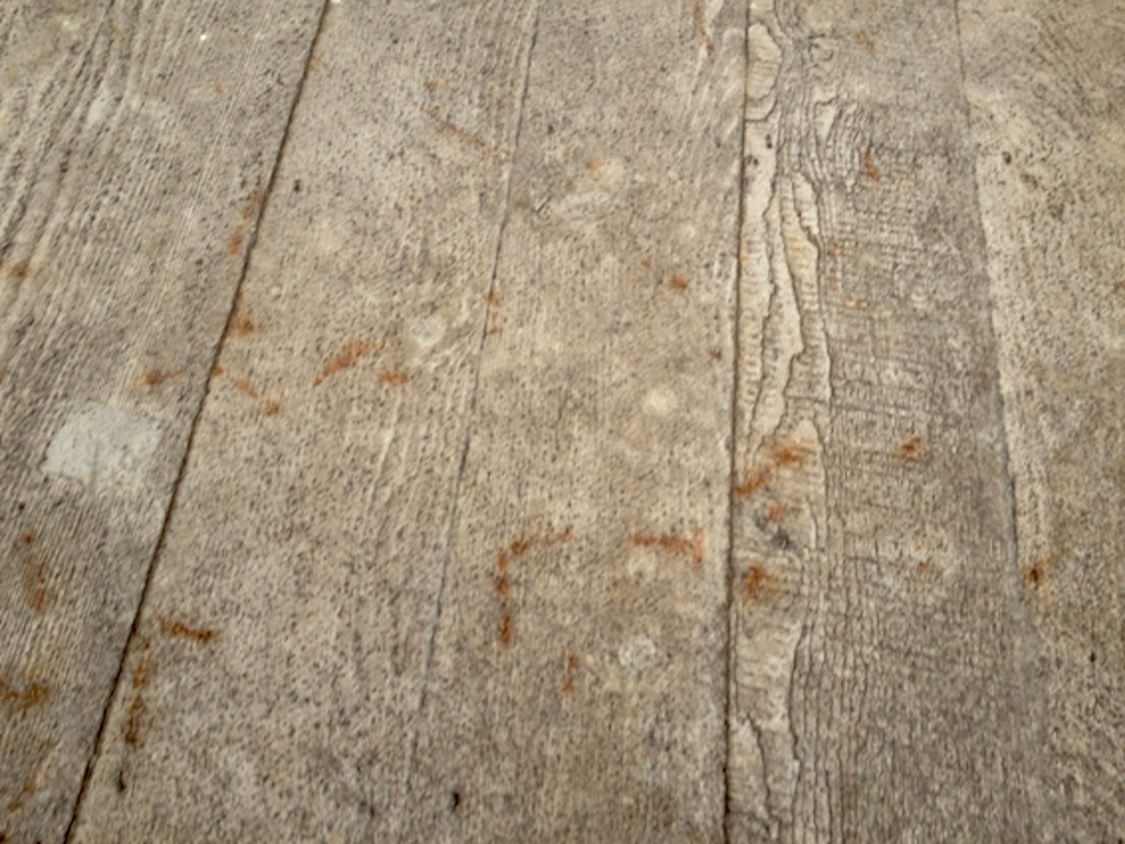 concrete or wood